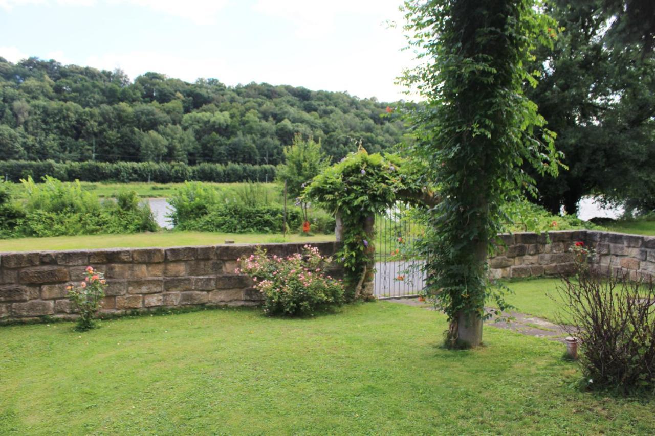 Villa Ferienhaus Franz - an der Elbe, mit großem Garten Pirna Exterior foto